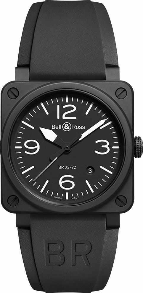 Amazon.com: Bell and Ross Aviation Black Dial Steel Case
