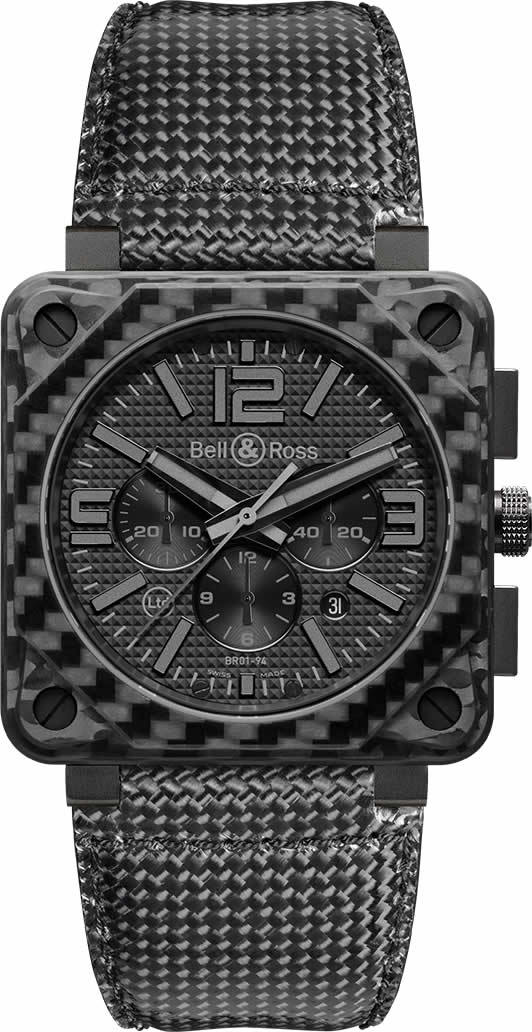 Bell & Ross BR-01 94 Carbon Fiber Phantom BR0194-CA-FIBER-PH