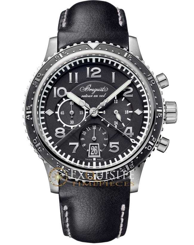 Breguet Type XXI Transatlantique Flyback Chronograph Titanium 3810TI/H2/3ZU