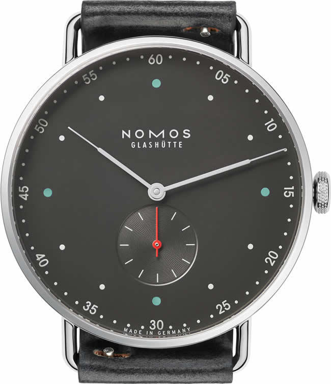 NOMOS Glashütte Metro 38 Stadtschwarz US Exclusive