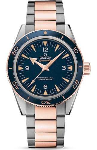Seamaster 300 Omega Master Co-axial 41mm Blue Dial on Two Tone Bracelet