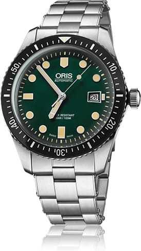 Oris Divers Sixty Five Green Dial Bracelet