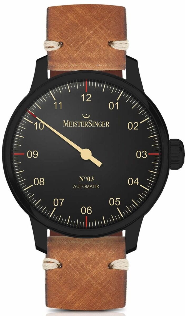 MeisterSinger No 3 Black Line AM902BL