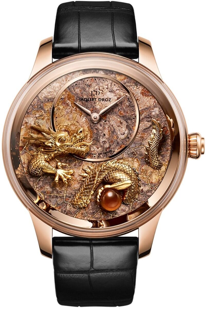 Jaquet Droz Petite Heure Minute Relief Dragon