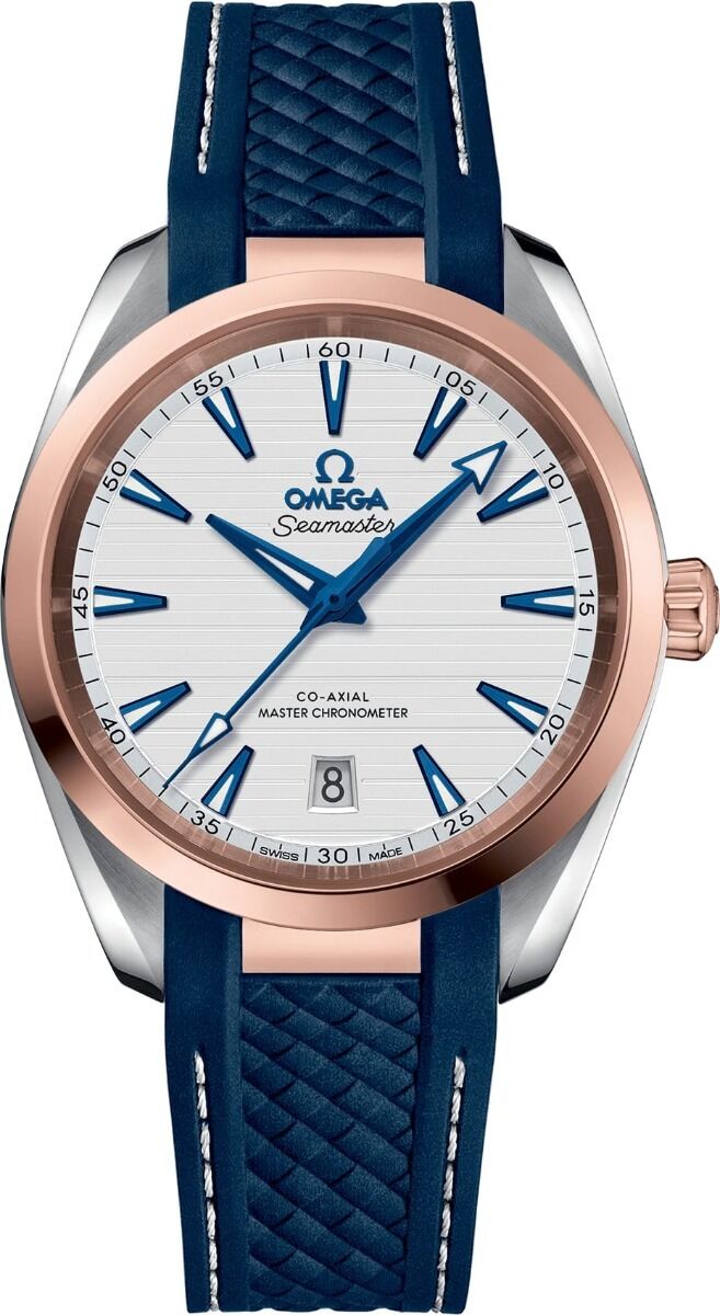 Omega Seamaster Aqua Terra 150M Co-Axial Master Chronometer 38mm White Dial Rose Gold