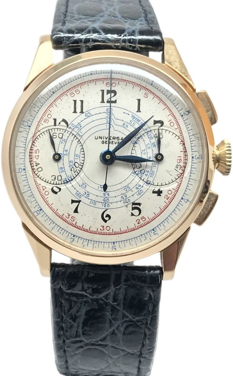 Vintage 1940s Universal Geneve 18k Yellow Gold