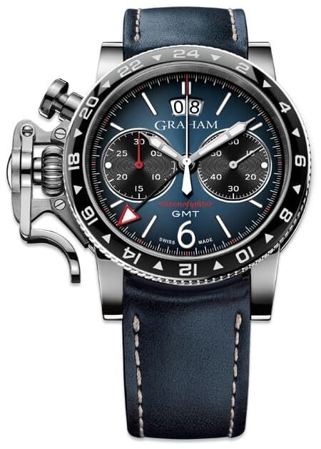 Graham Chronofighter Vintage GMT Blue Dial