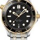 Omega Seamaster Diver 300M Co-Axial Master Chronometer Black Dial Yellow Gold on Bracelet image 0 thumbnail