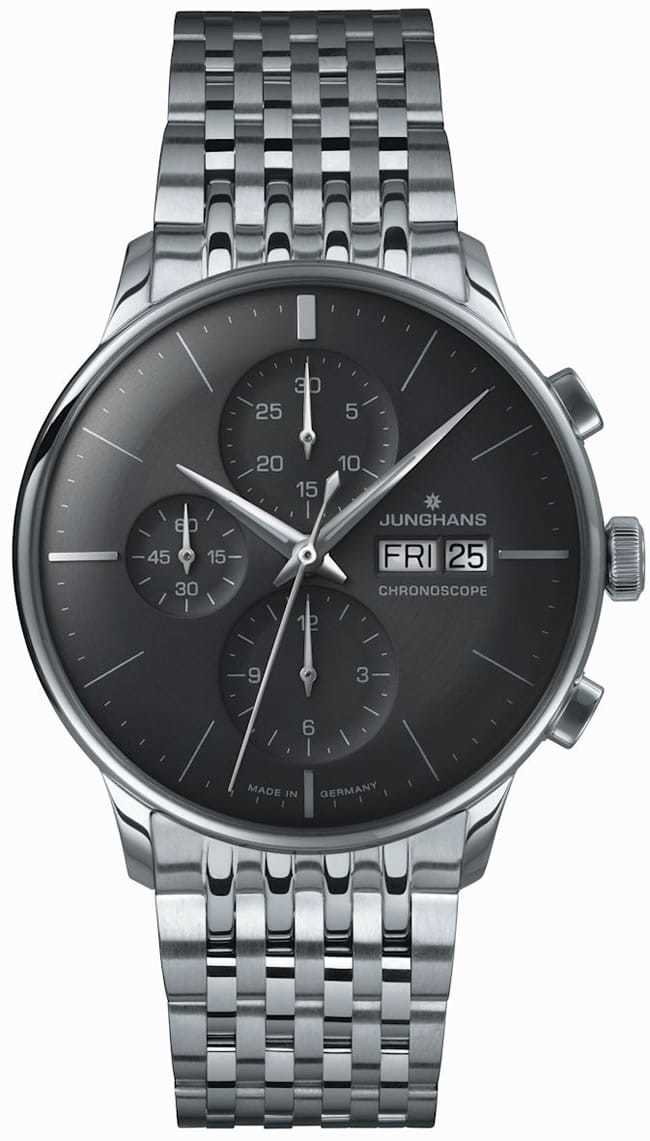 Junghans Meister Chronoscope Black Dial Day Date 027/4324.47