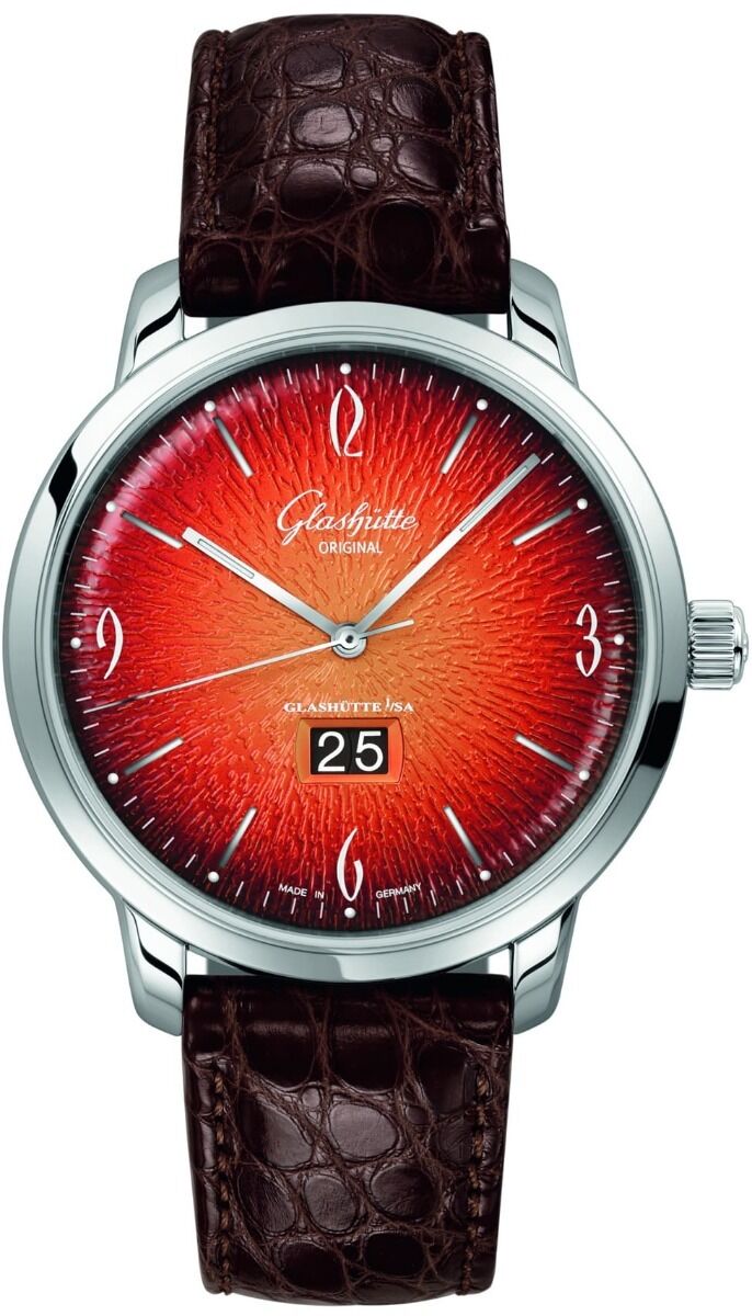Glashütte Original Sixties Panorama Date Fiery Orange
