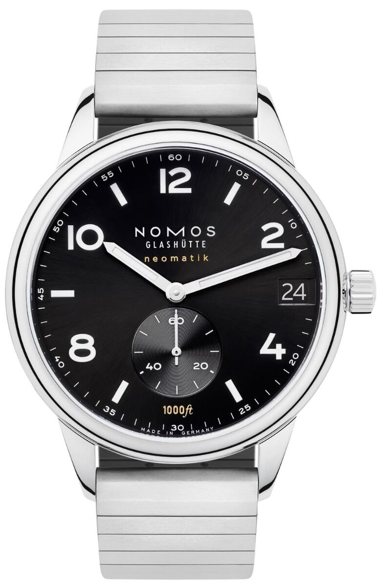 NOMOS Glashütte Sport Neomatik 42mm Date Black on Bracelet Sport