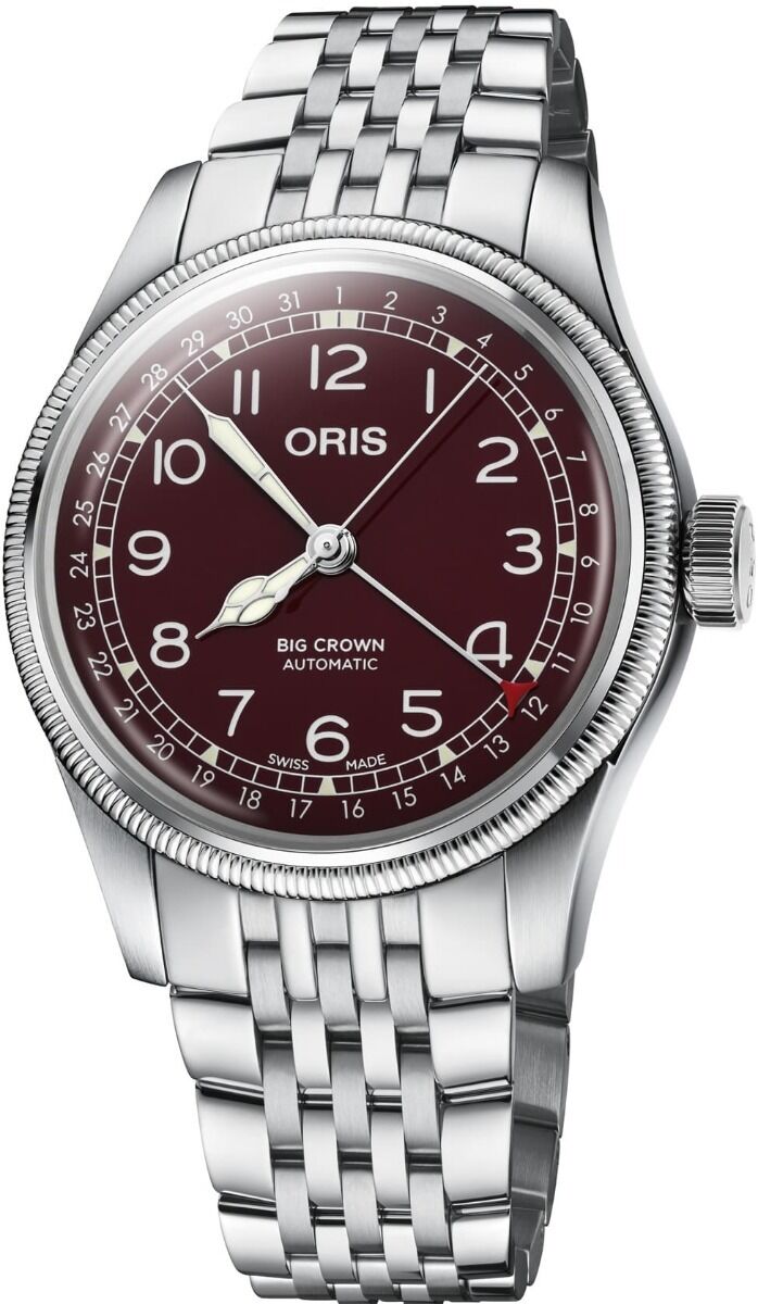Oris Big Crown Pointer Date Red on Bracelet