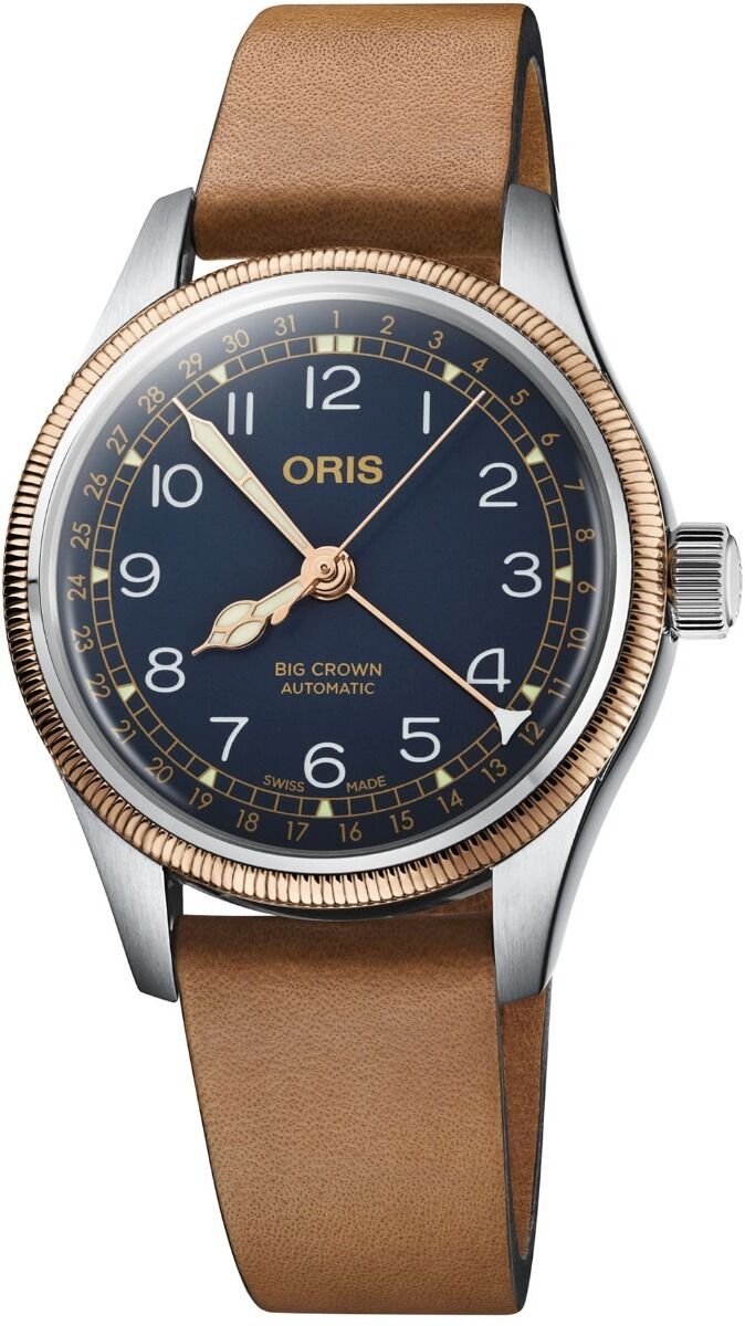 Oris pointer date blue best sale