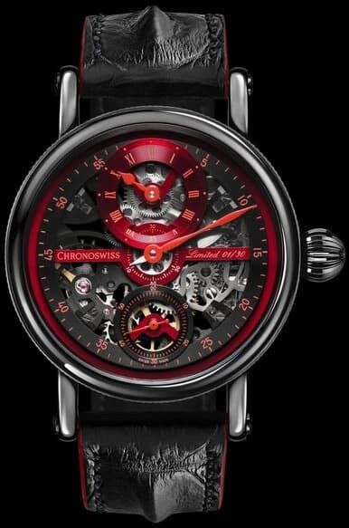 Chronoswiss Flying Grand Regulator Skeleton Red Black