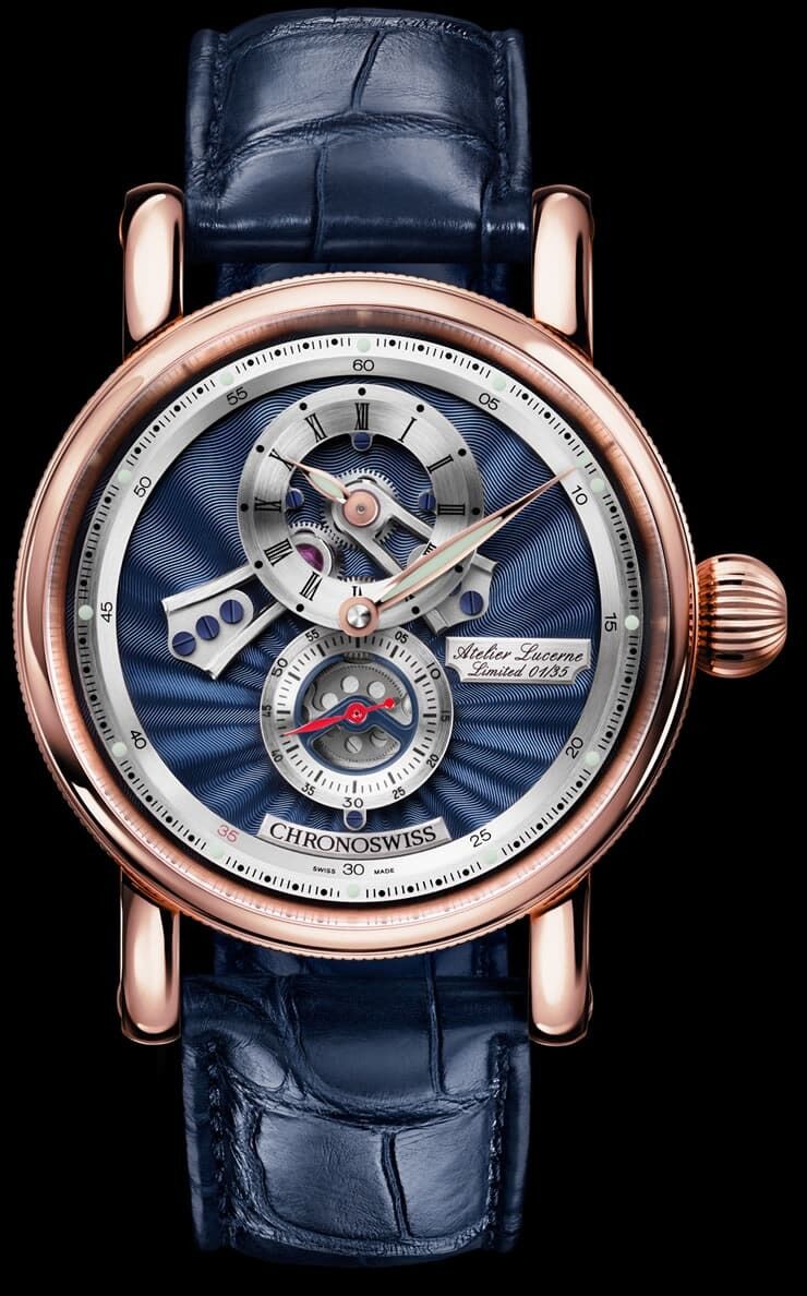 Chronoswiss Flying Regulator Open Gear Anniversary Edition Blue