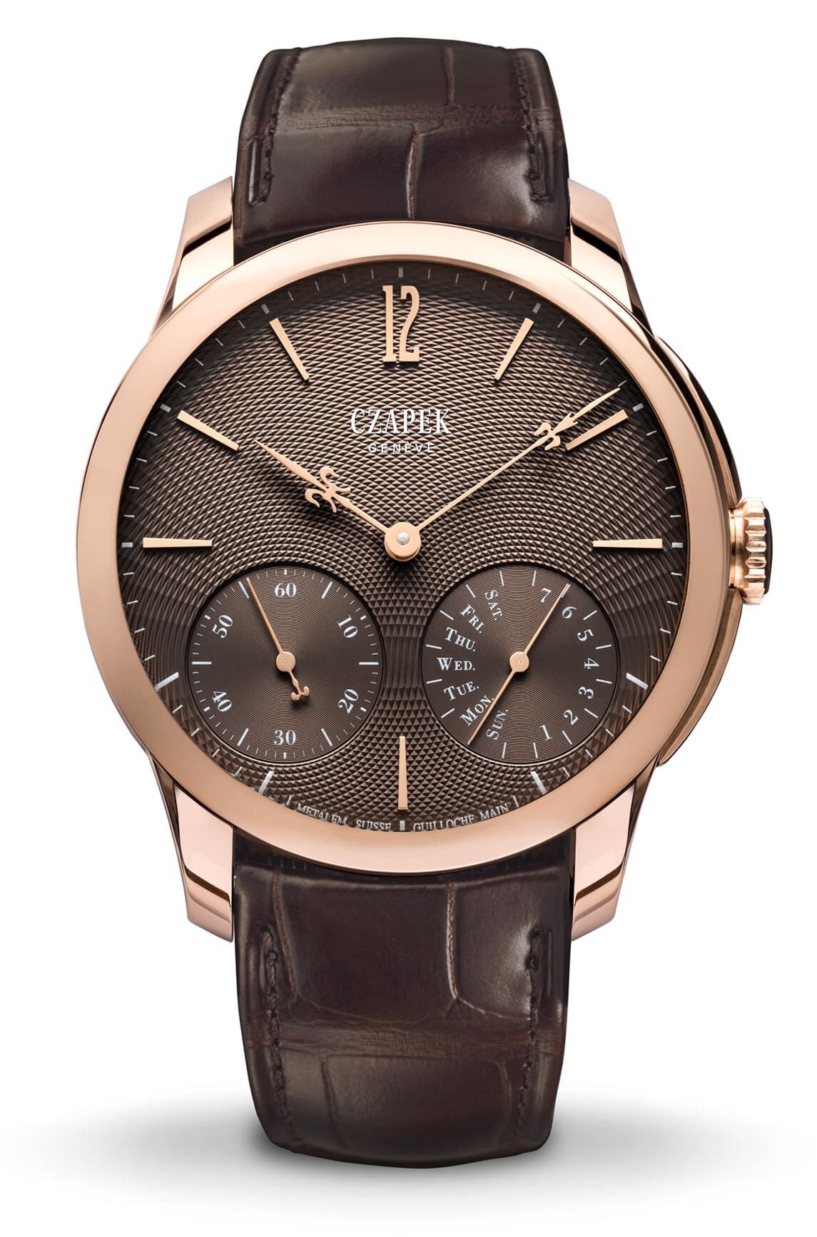 Czapek Quai Des Bergues Guilloché Havana Brown