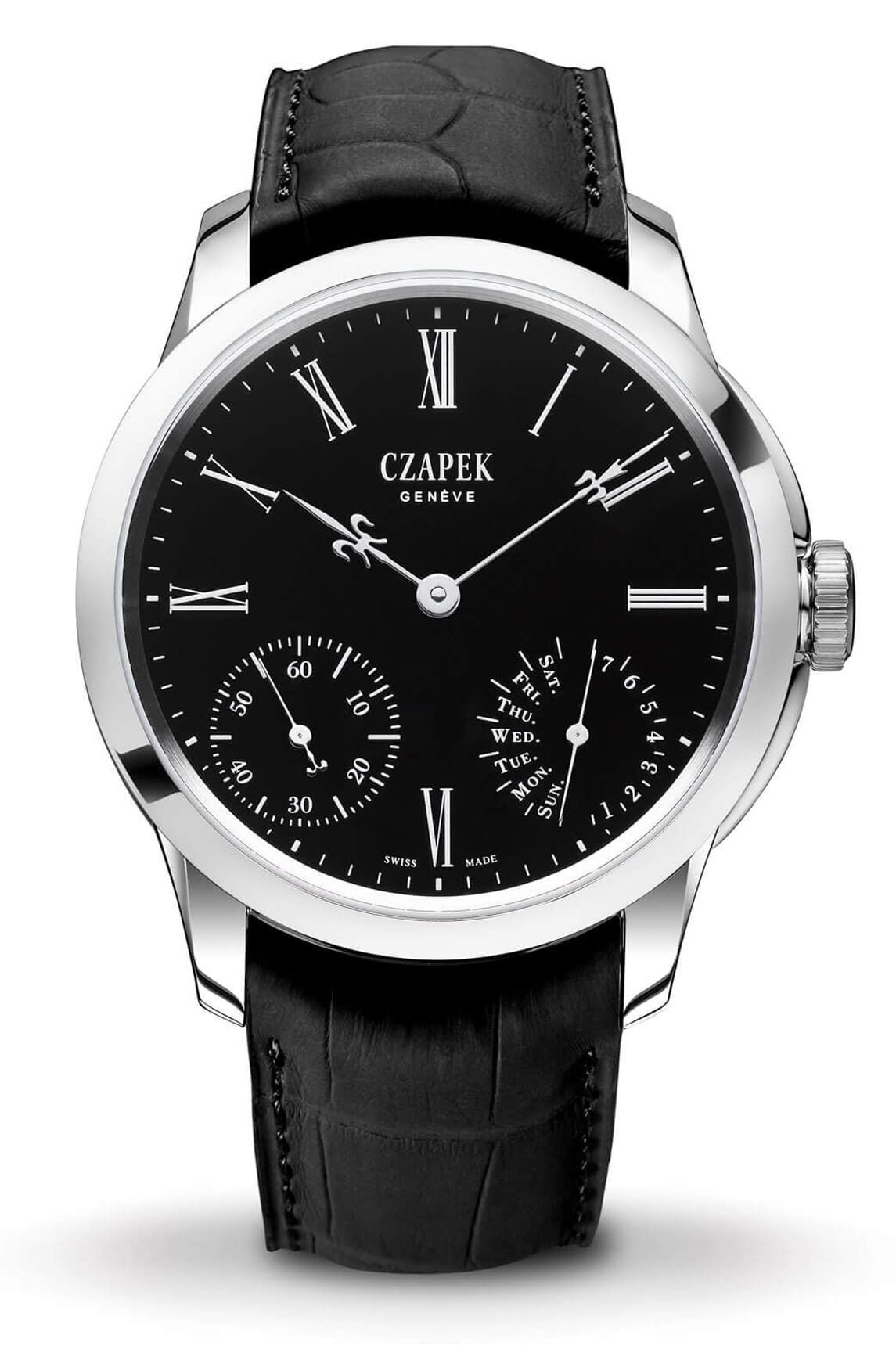Czapek Quai Des Bergues Black Enamel S