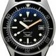 Squale 1521 Classic Black Sand Blasted on Rubber Strap image 0 thumbnail