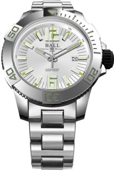 Ball DM3002A-SC-WH Engineer Hydrocarbon DeepQUEST White Dial on Bracelet