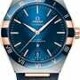Omega Constellation Co-Axial Master Chronometer Steel Gold Blue Dial on Strap image 0 thumbnail