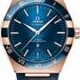 Omega Constellation Co-Axial Master Chronometer Sedna Gold Blue Dial on Strap image 0 thumbnail