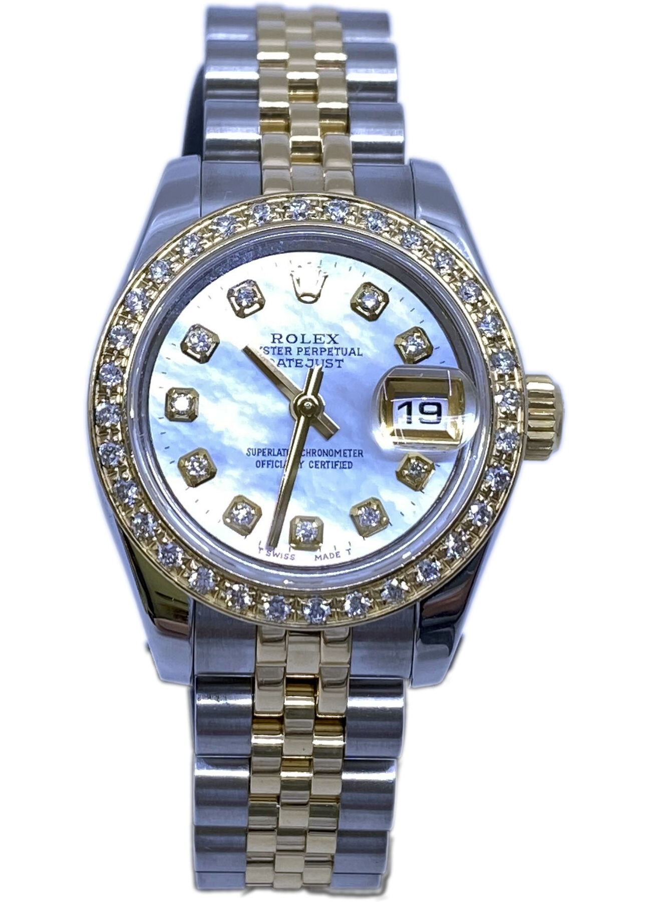 Rolex Datejust 179173 MOP Dial Diamonds Bezel and Indexes