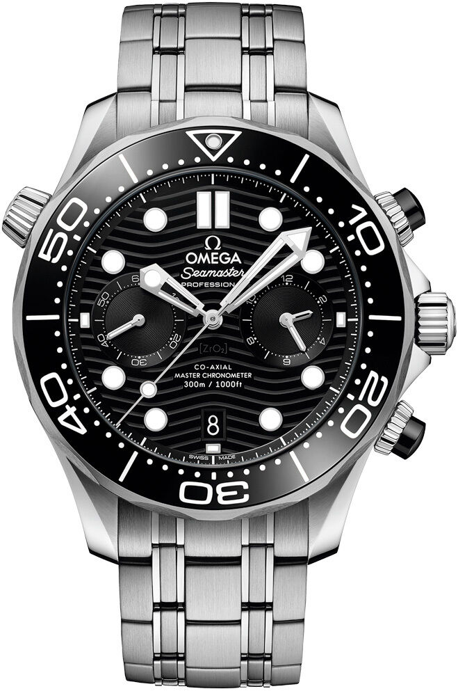 Omega Seamaster Diver 300 Chronograph Black Dial 210.30.44.51.01.001