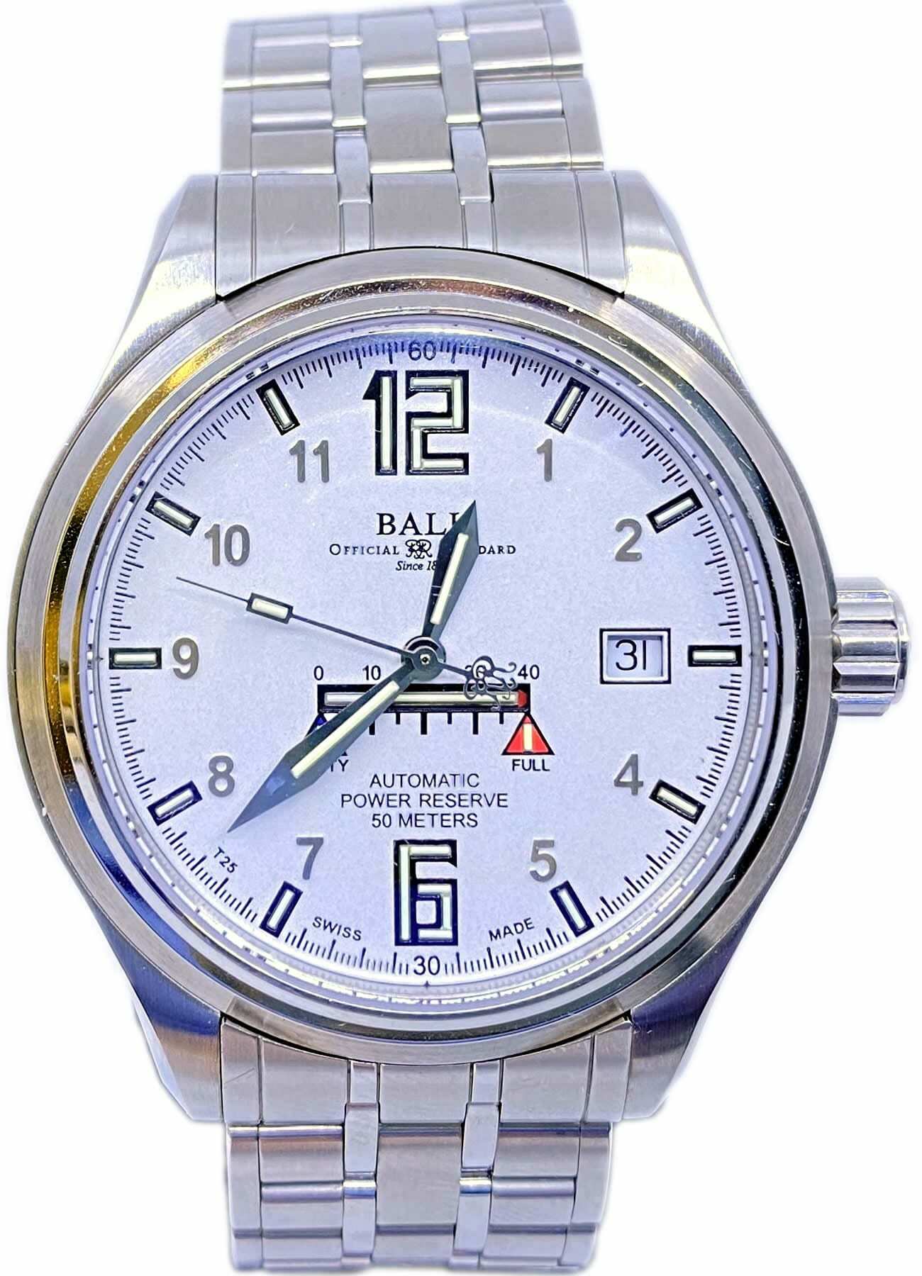 Ball Trainmaster Automatic White Dial NM1056D-SAJ-WH