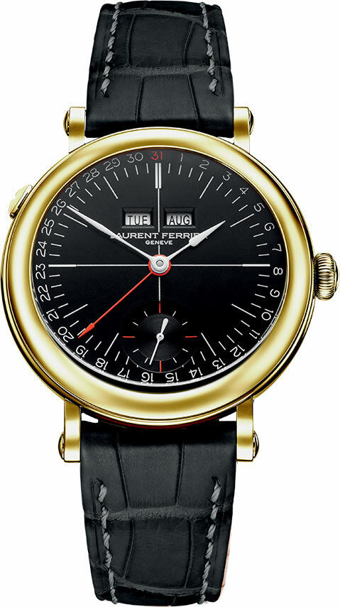 Laurent Ferrier École Annual Calendar Yellow Gold Opaline Black