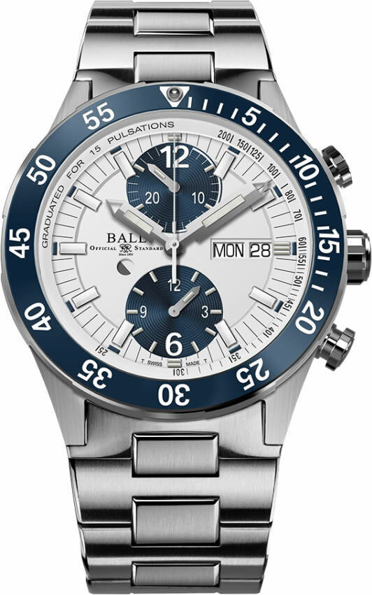 Ball Roadmaster Rescue Chronograph White Dial 41mm