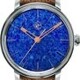 Lundis Bleus Contemporaines Abstract on Frog Leather Strap image 0 thumbnail