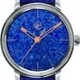 Lundis Bleus Contemporaines Abstract on Snake Leather Strap image 0 thumbnail