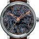 Lundis Bleus Contemporaines Dark Blue Pietersite Arabic Numerals on Alligator Strap image 0 thumbnail