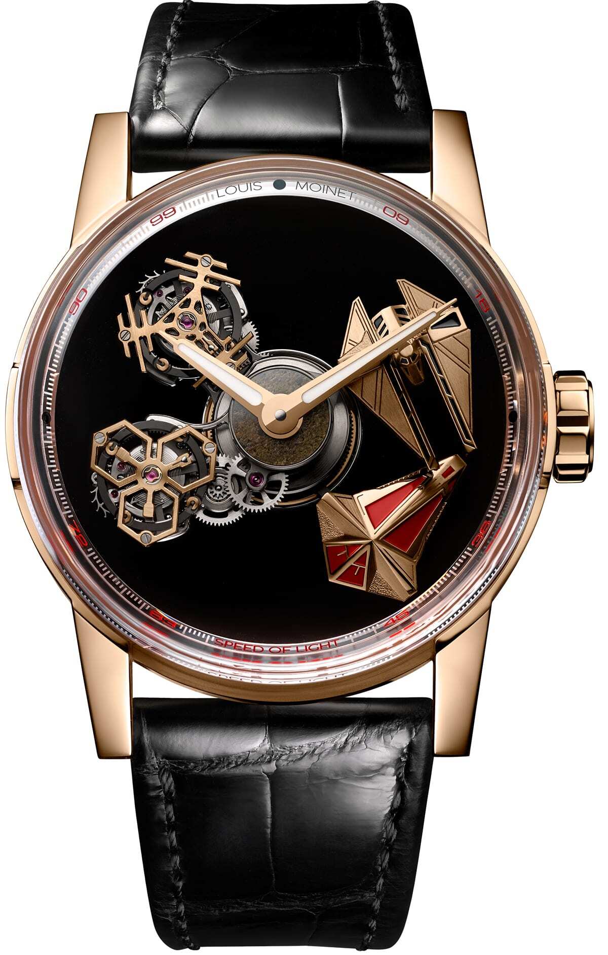 Louis Moinet Space Revolution 18k Rose Gold