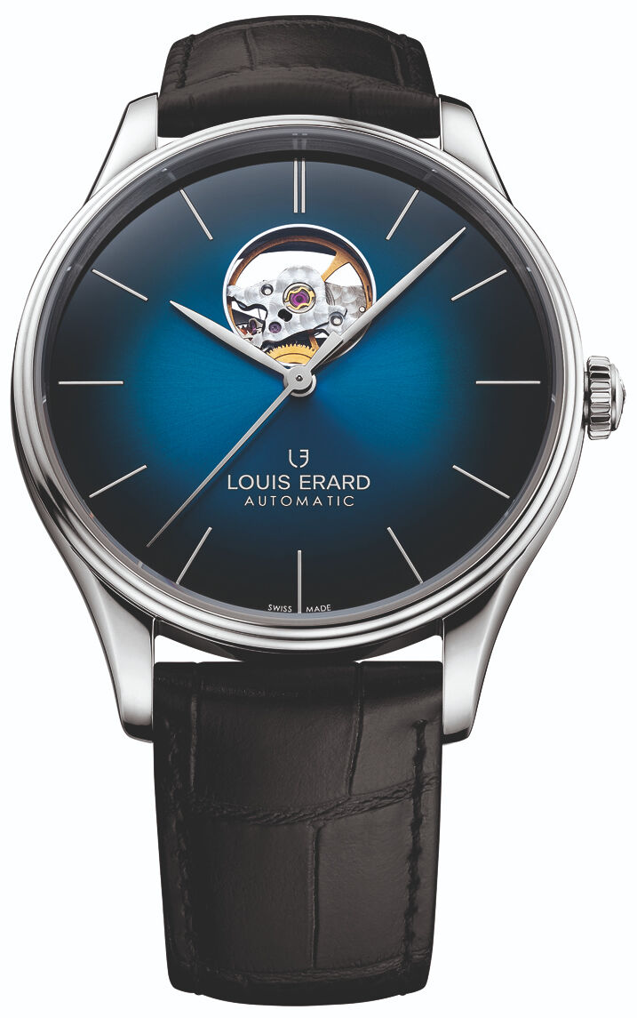 Louis Erard Heritage Open Blue Dial