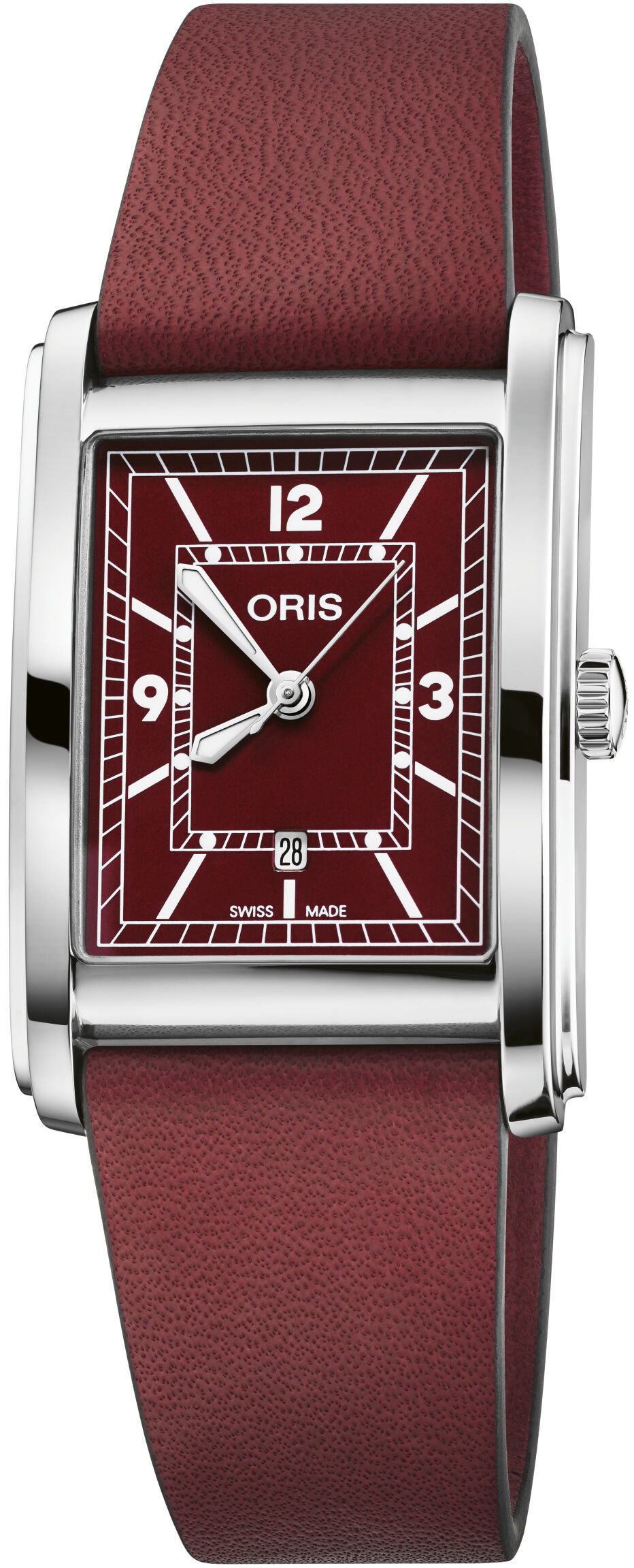 Oris Rectangular Bordeaux