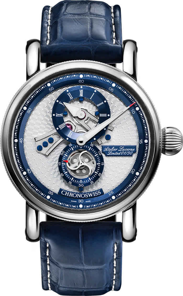 Chronoswiss Flying Regulator Open Gear Lucerne Edition Blue CH-8753.1-SIBLB