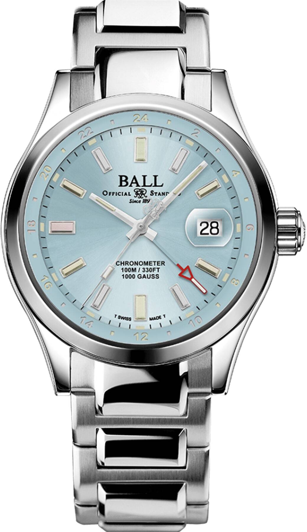 Ball Engineer III Endurance 1917 GMT 41mm Ice Blue Dial GM9100C-S2C-IBE