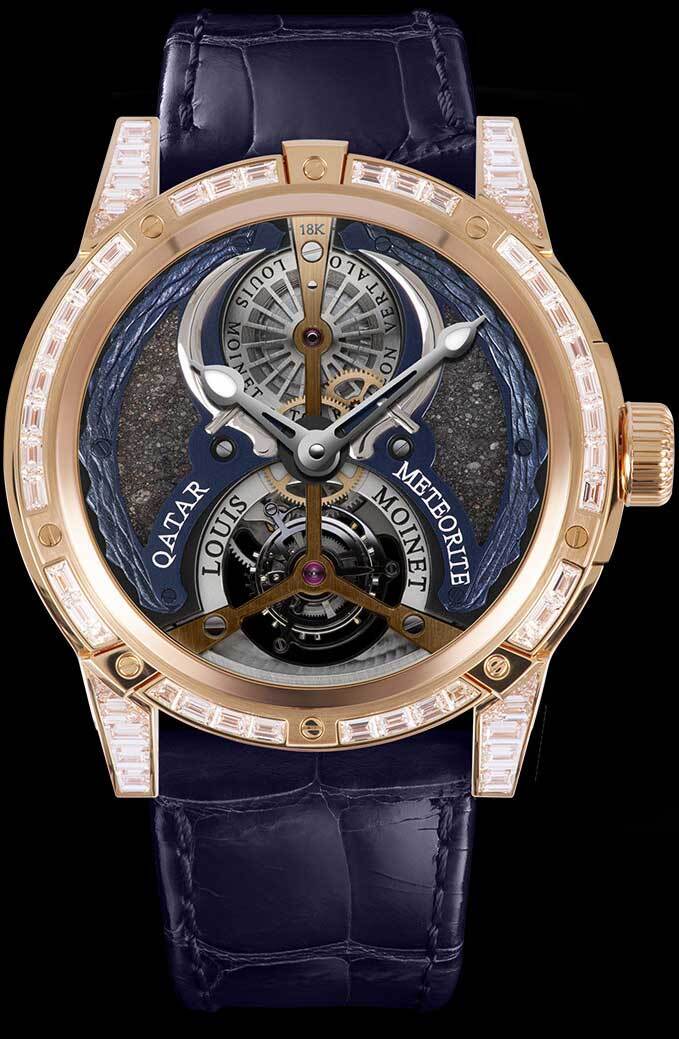 Louis Moinet Qatar Tourbillon 18k Rose Gold Diamonds LM-67.50.QA