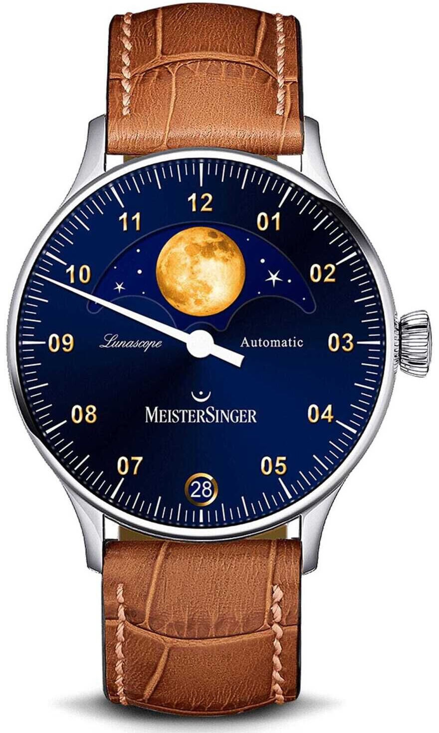 MeisterSinger Lunascope Sunburst Blue / Gold LS908G
