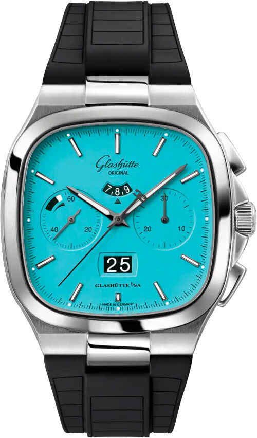 Glashütte Original Seventies Chronograph Panorama Date on Strap 1-37-02-10-02-63