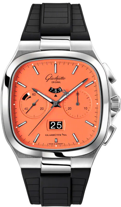 Glashütte Original Seventies Chronograph Panorama Date on Strap 1-37-02-11-02-63