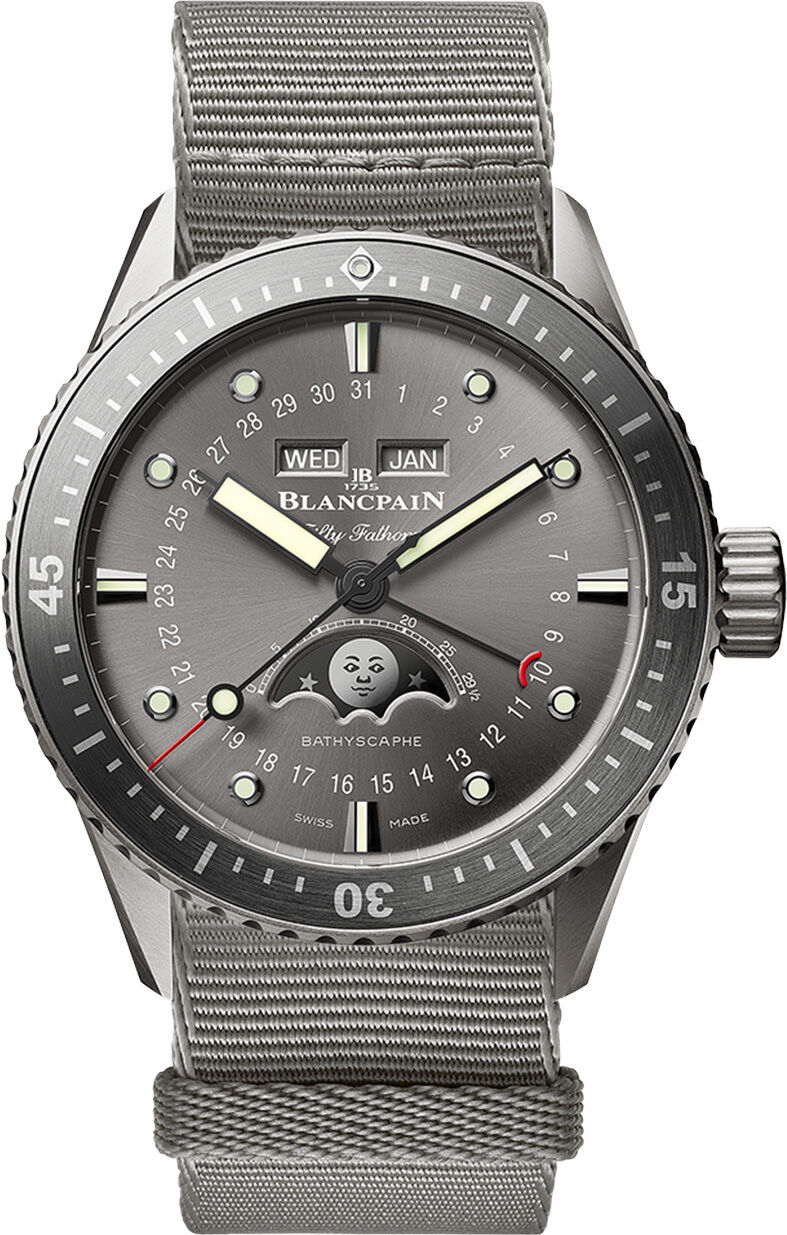 Blancpain Fifty Fathoms Bathyscaphe Complete Calendar Titanium 5054 1210 NAGA