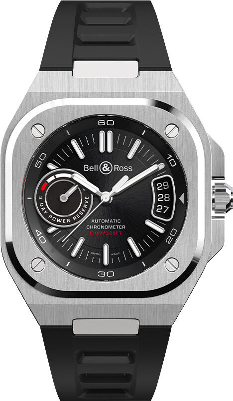 Bell & Ross BR-X5 Black on Rubber Strap