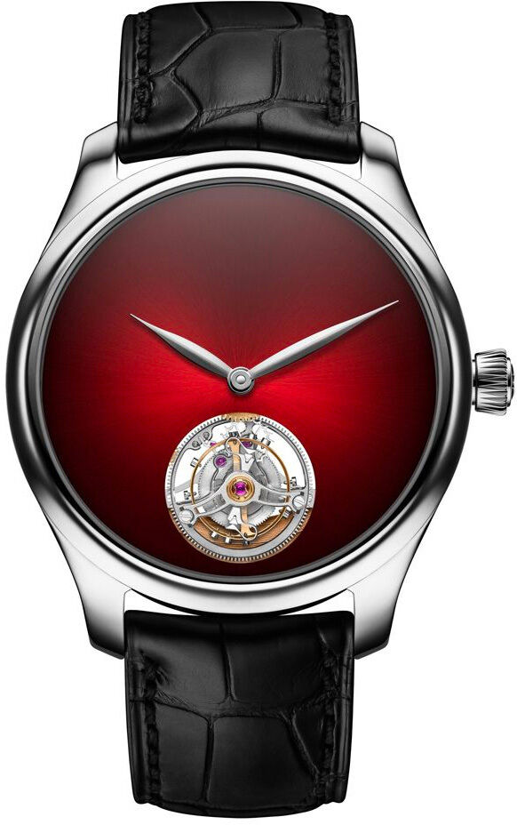 H. Moser & Cie. Endeavour Tourbillon Red Fume White Gold 1804-0209