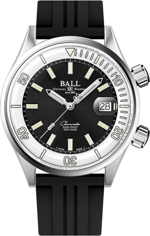Ball Engineer Master II Diver Chronometer 42mm Black Dial Rainbow Tubes DM2280A-P5C-BKWHR