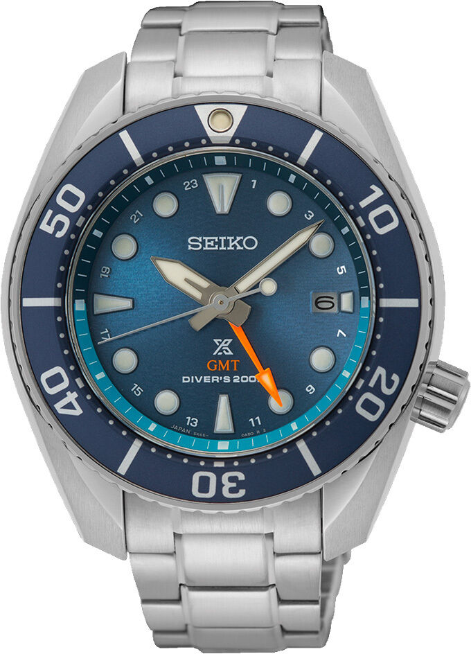 Seiko Prospex SFK001 Sea Sumo Solar GMT Blue