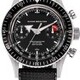 Nivada Grenchen Chronomaster Aviator Sea Diver Black Broad Arrow Dial on Rubber Strap image 0 thumbnail