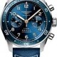 Longines L3.821.4.93.2 Spirit Flyback Blue Dial on Strap image 0 thumbnail
