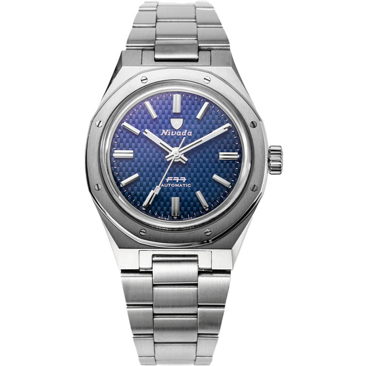 Nivada Grenchen F77 Blue Dial